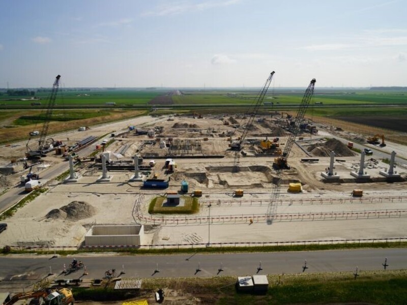 De Stikstof fabriek Zuidbroek van Gasunie krijgt vorm, Zuidbroek